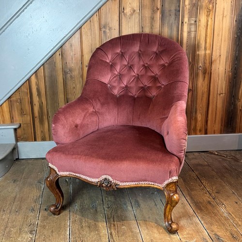 Victorian Button Back Armchair