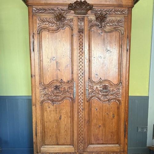 19Th Century French Marriage Armoire