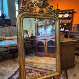 19Th Century Sgaffito Giltwood Wall...