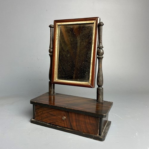 Victorian Toy Doll's Faux Bois Dressing Mirror
