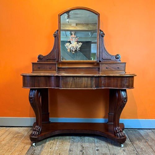 Victorian Mahogany Mirror Back Duchess Dressing Table