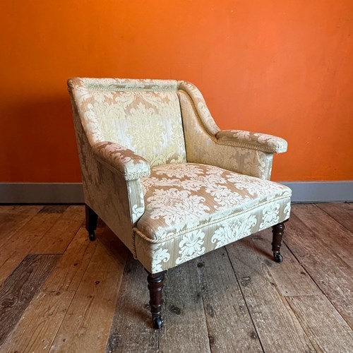 Victorian Square Back Occasional Armchair