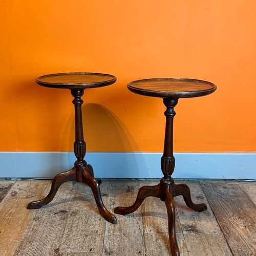 Pair Of Georgian Style Mahogany Tripod Wine Tables