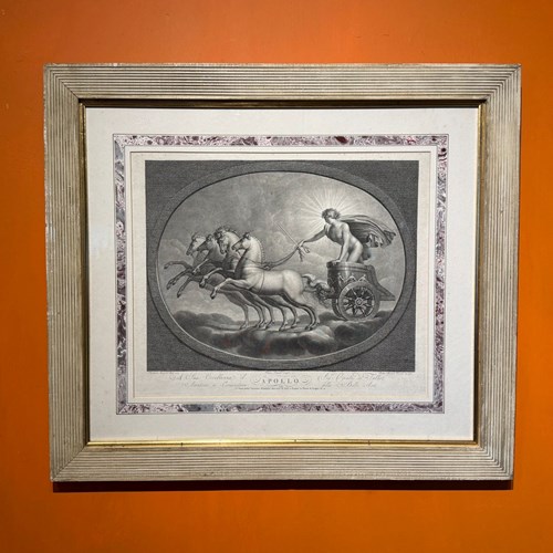 Set Of Three 18Th Century Classical Engravings, Of Apollo, Diana & Saturn
