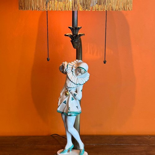 Art Deco Rosenthal Pierette Lamp Designed By Constantin Holzer-Defanti