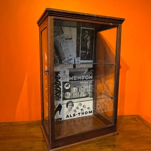 Antique Table-Top Shop Display Cabinet