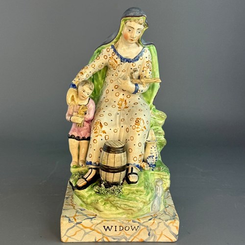 Staffordshire Pearlware Figure Of The Widow Of Zaraphath