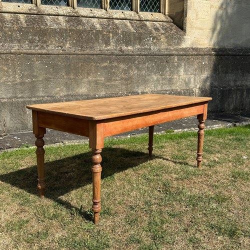 Victorian Pine Farmhouse Kitchen Dining Table