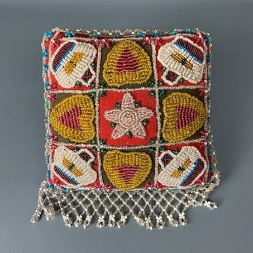 Victorian Beadwork Sweetheart Pin Cushion