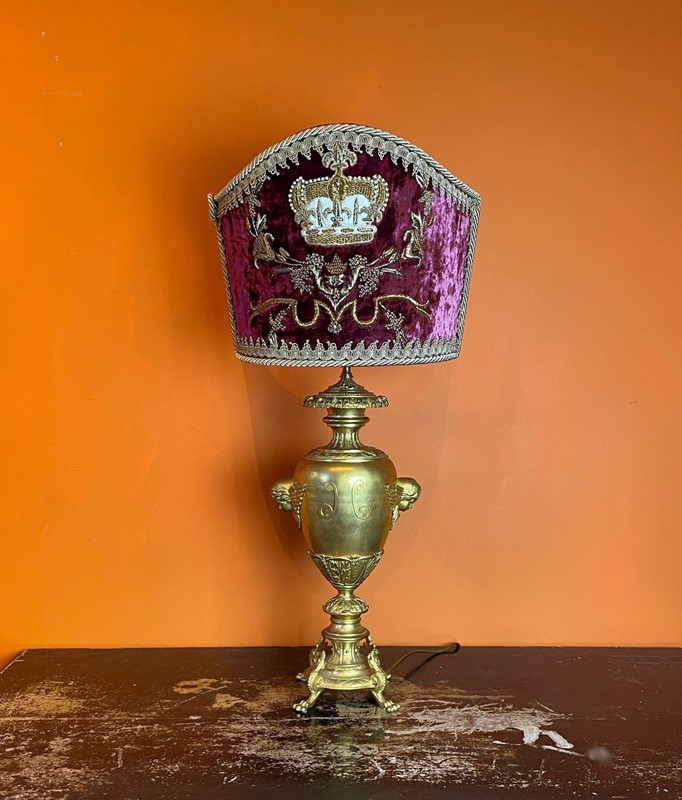 Antique French Gilt Metal Lamp With Bullion Shade-hand-of-glory-2-327112d9-3f74-4341-802d-13f24e1c75ab-1-201-a-main-638046211183863085.jpeg