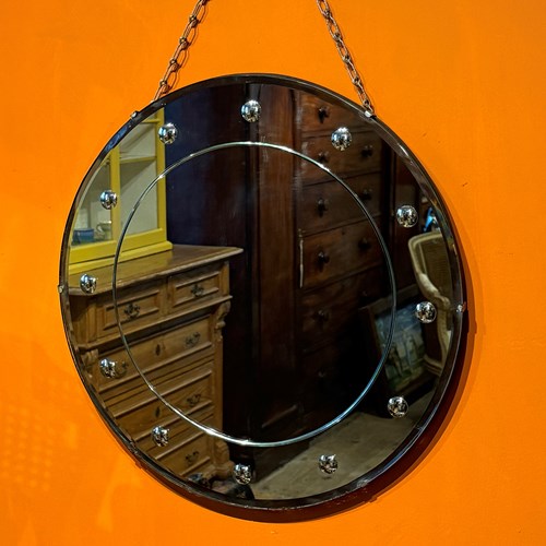 Frameless Circular Wall Mirror
