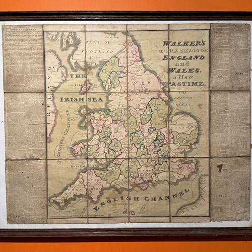 Walkers Tour Through England & Wales 1809 Map Game