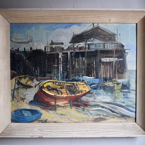 W. L. Fenner Painting Of Fishing Boats Broadstairs