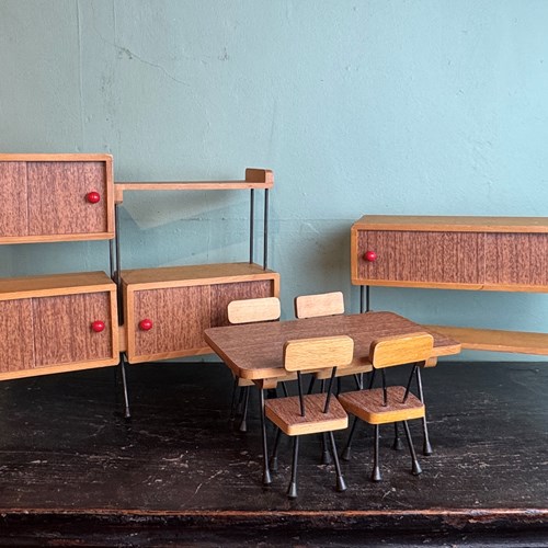 Miniature 1960S Retro Italian Dining Room Furniture