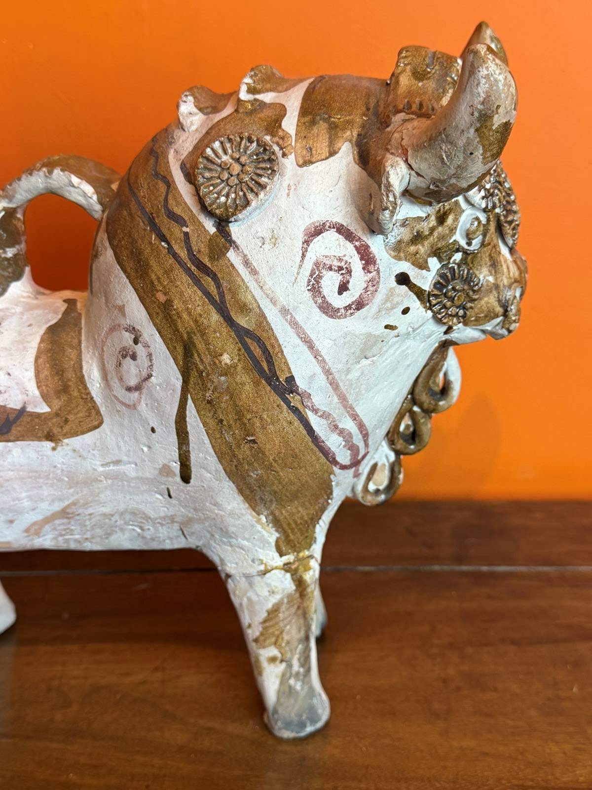 Vintage Torito De Pucara Peruvian Bull Pottery Vessel - The Hoarde