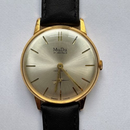 Vintage 1960S Mudu Gentlemans Wristwatch, Unused Old Shop Stock