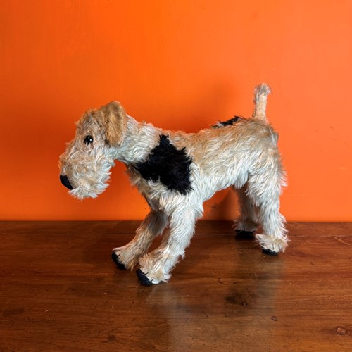 Chiltern Toys 'Panurge Pets' Mohair Fox Terrier, Circa 1930