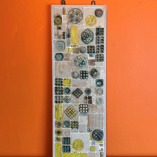 1970'S Abstract Ceramic Tile Panel
