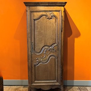 Antique French Oak Single Door Loui...