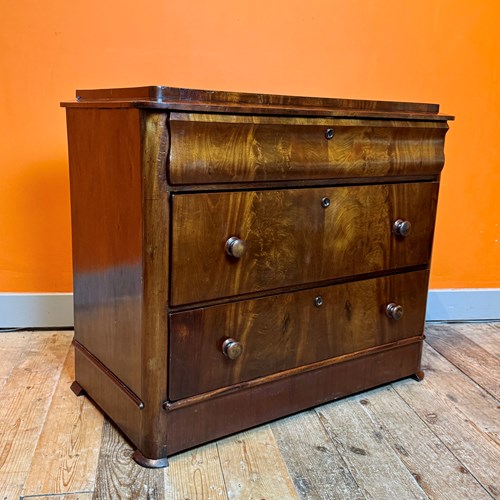 Biedermeier Mahogany Chest Of Drawers