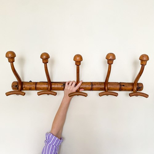 Vintage Coat Hooks | Coat Rack | Wood Hangers