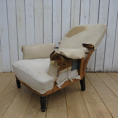 Antique Napoleon III Reclining Armchair