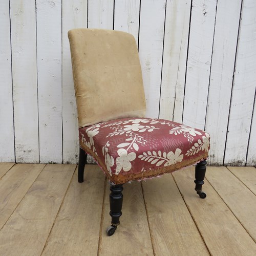 Antique French Napoleon III Slipper Chair