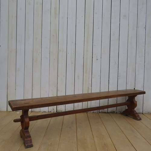 Antique French Oak Bench