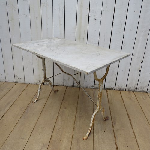 Marble Top Garden Table