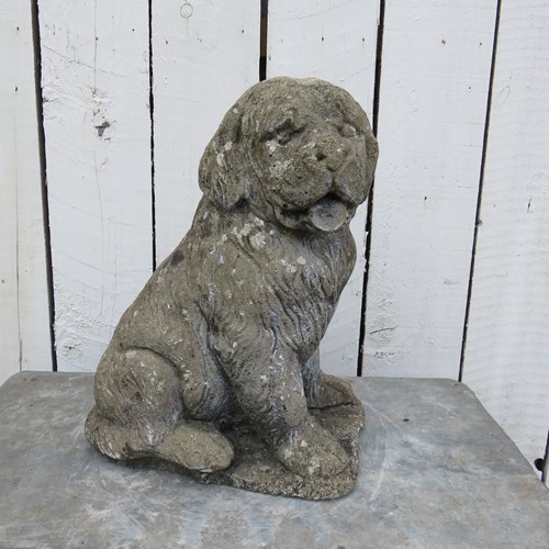 Vintage Weathered Garden Dog Ornament