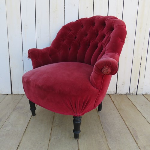 Antique French Napoleon III Armchair