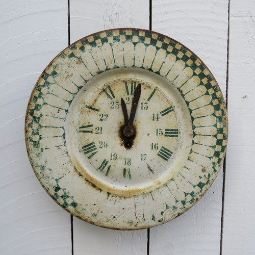 Antique Decorative French Tole Ware Clock