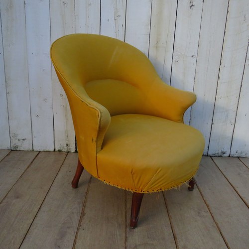 Antique Napoleon III Tub Chair