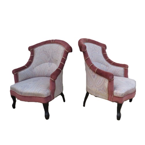 Pair Of Napoleon III Tub Chairs