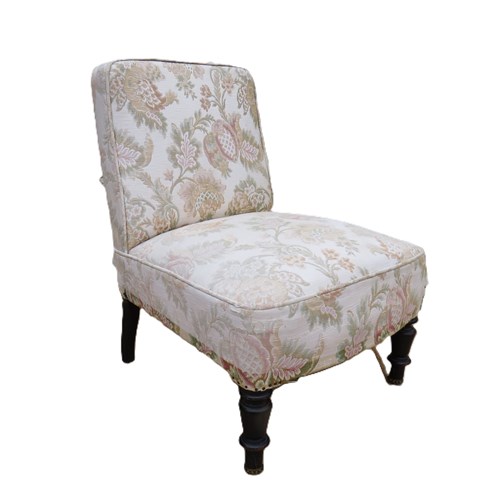 Antique Napoleon III Slipper Chair