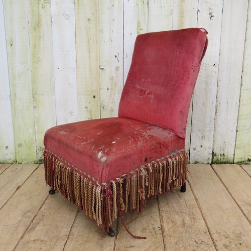 Antique Napoleon III Slipper Chair