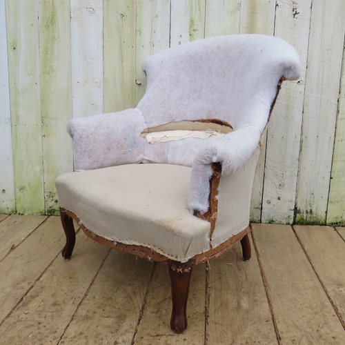Antique Napoleon III Tub Chair