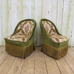 Pair Of Antique Napoleon III Tub Ch...
