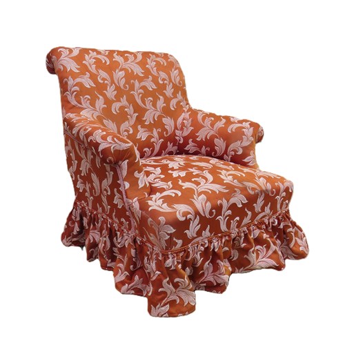 Antique Napoleon III Library Armchair