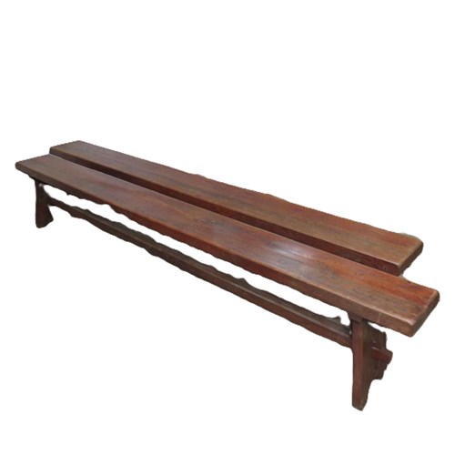 Pair Of Oak Benches