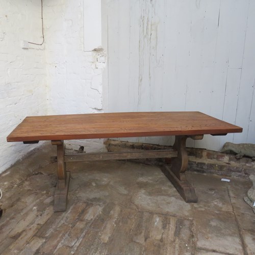 1920'S Oak Refectory Dining Table
