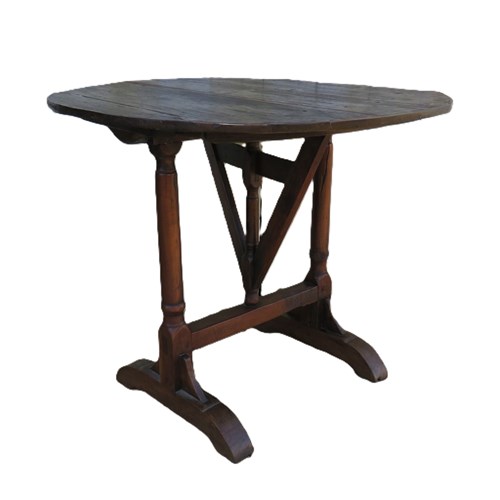 Antique Tilt Top Vendange Table