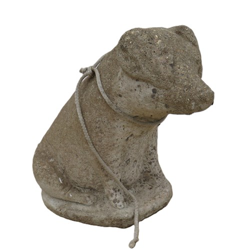 Vintage Weathered Garden Pig Ornament