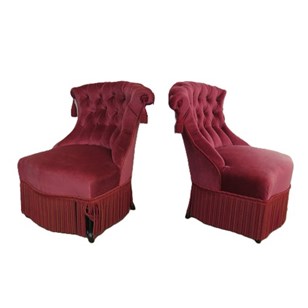 Pair Of Antique Napoleon III Slippe...