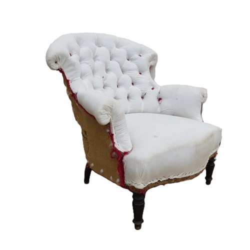 Antique Napoleon III Tub Chair