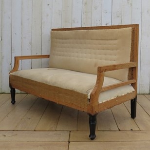 Antique French Sofa For Re-Upholste...