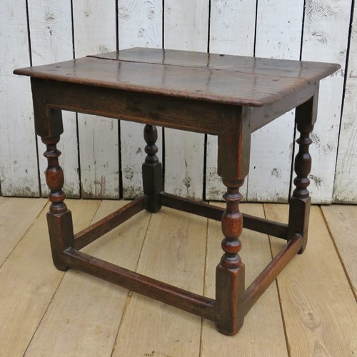 Antique English Oak Side Table