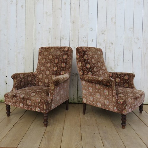 Pair Of Antique French Armchairs