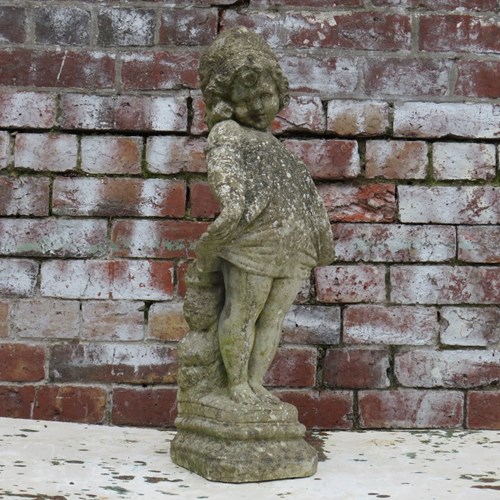 Weathered Garden Statue