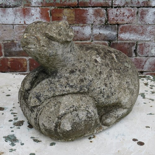 English Weathered Garden Pig Ornament